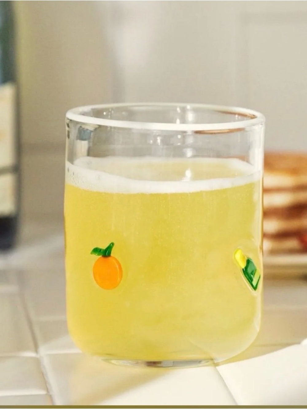 Anthropologie Icon Juice Glass, Mimosa NIB